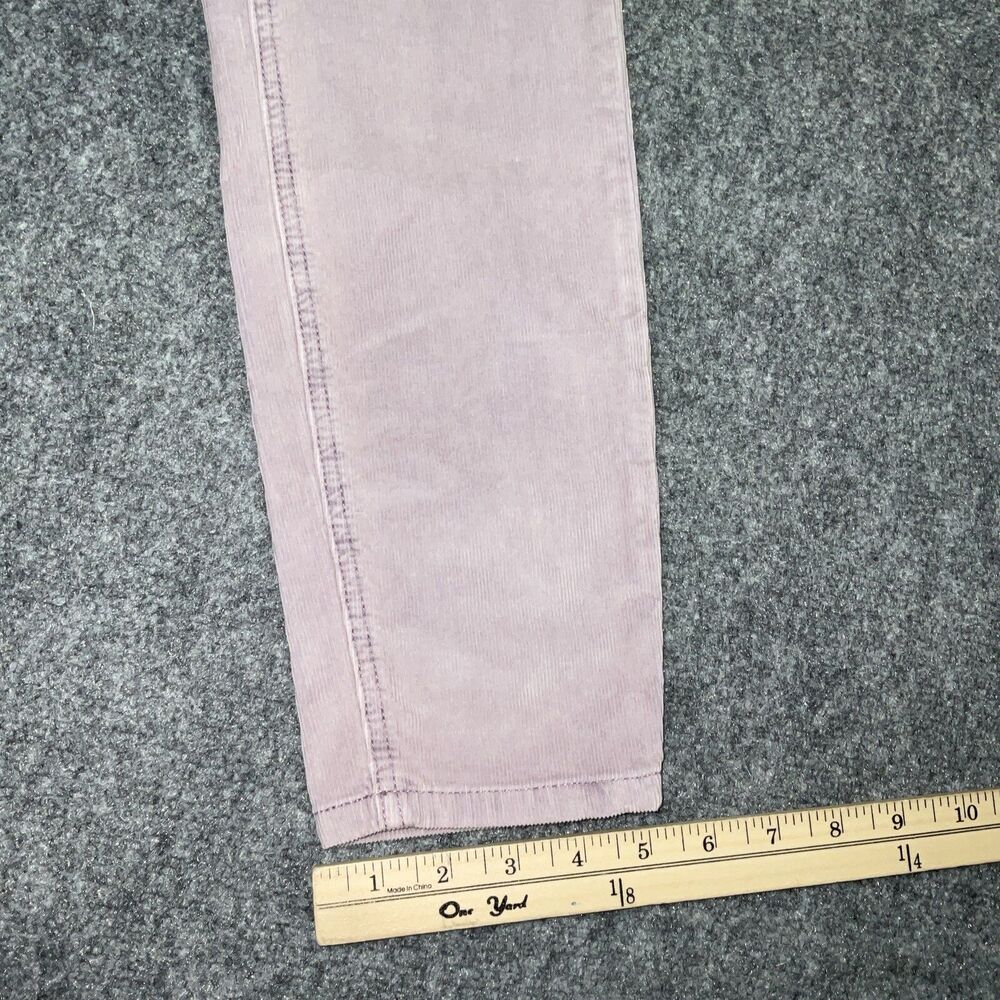Free People  Pants Womens Size 26 Lavender Sun Chaser Corduroy exposed button - Picture 8 of 11